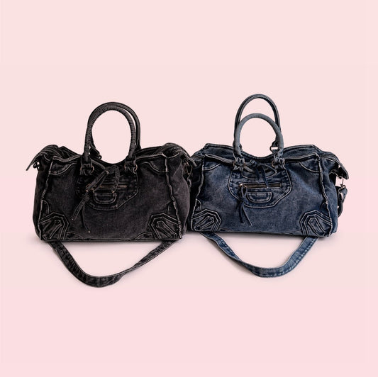WASHED DENIM BAG - CLOUD9