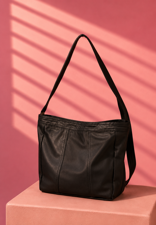 BLACK LEATHER BAG