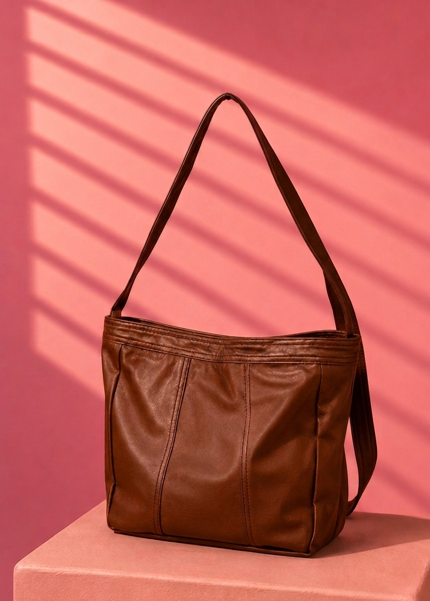 BROWN LEATHER BAG