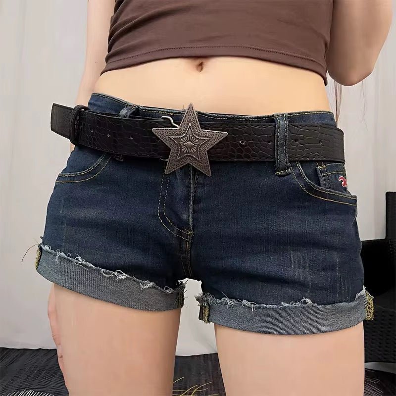 BLACK Y2K STAR BELT - CLOUD9