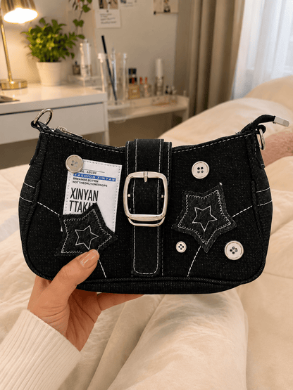 SMALL Y2K DENIM BAG - CLOUD9
