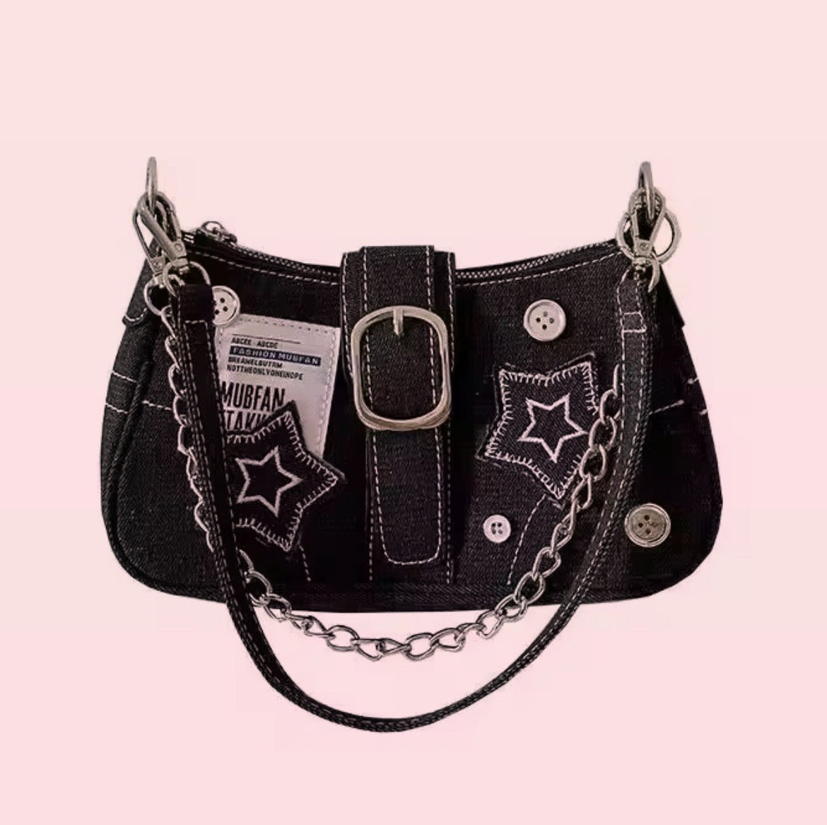 SMALL Y2K DENIM BAG - CLOUD9