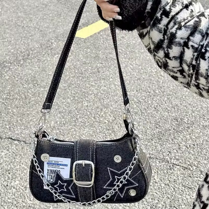 SMALL Y2K DENIM BAG - CLOUD9