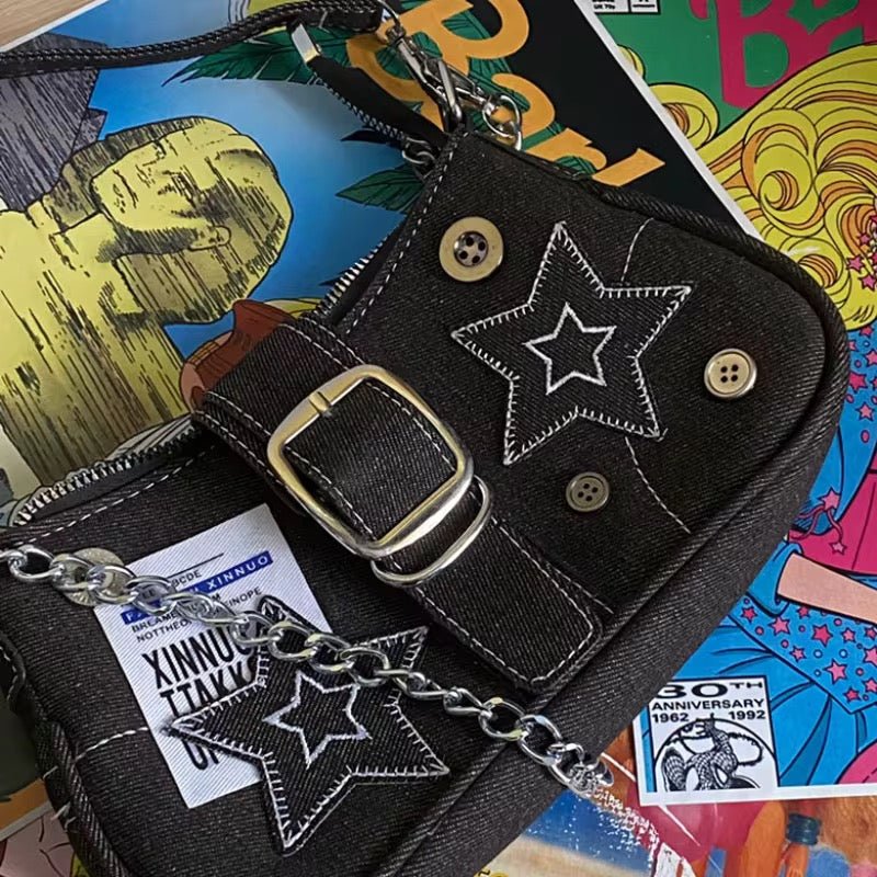 SMALL Y2K DENIM BAG - CLOUD9