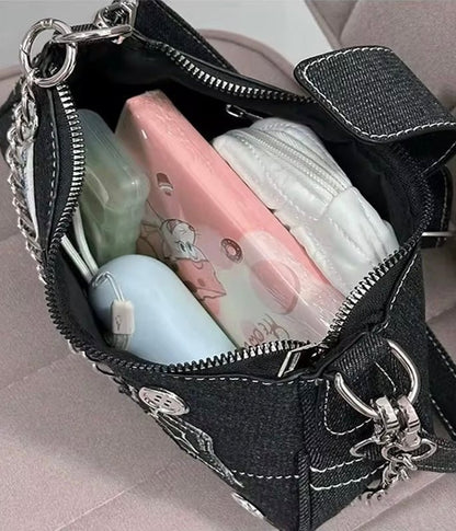 SMALL Y2K DENIM BAG - CLOUD9