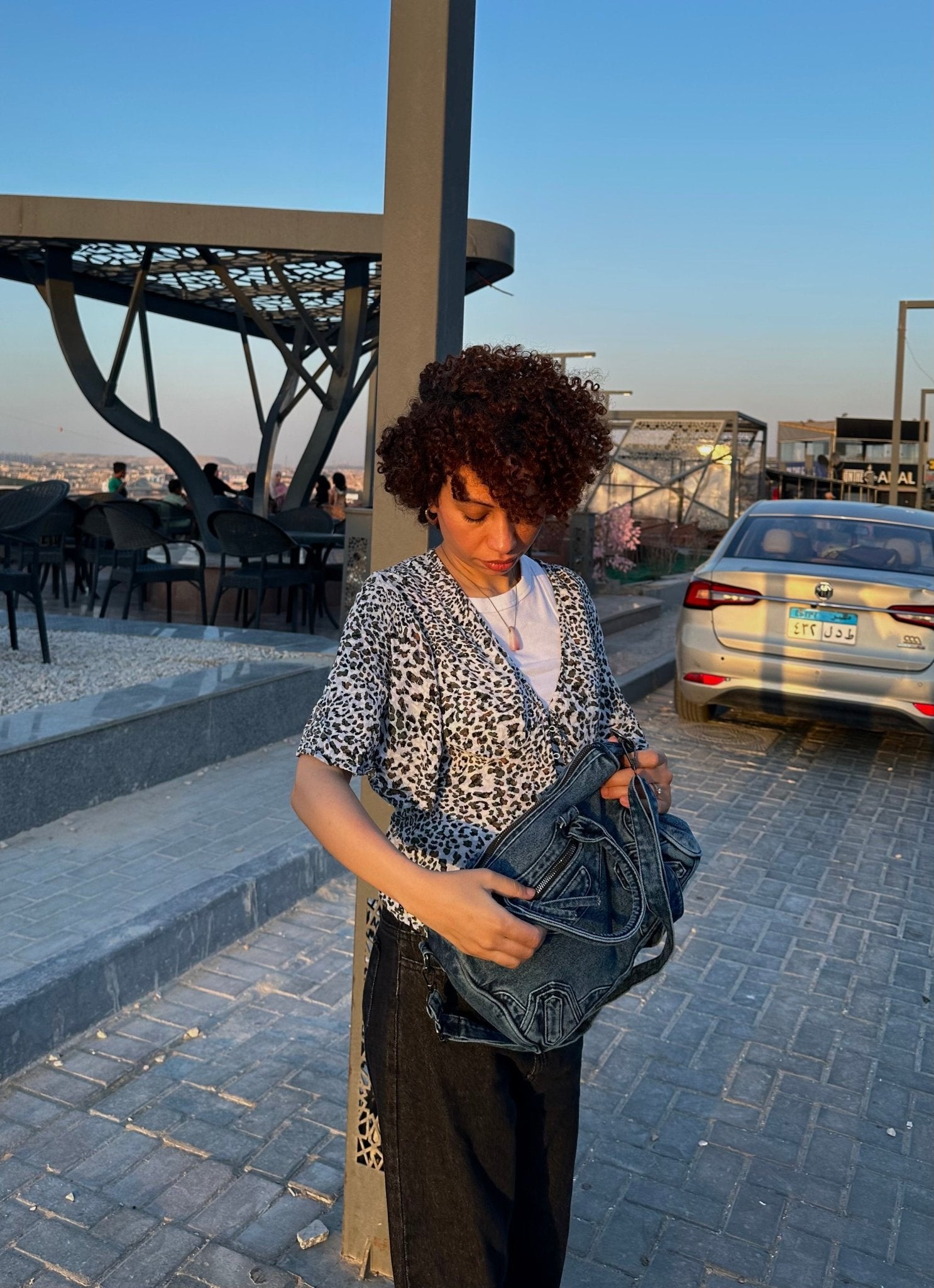 WASHED DENIM BAG - CLOUD9