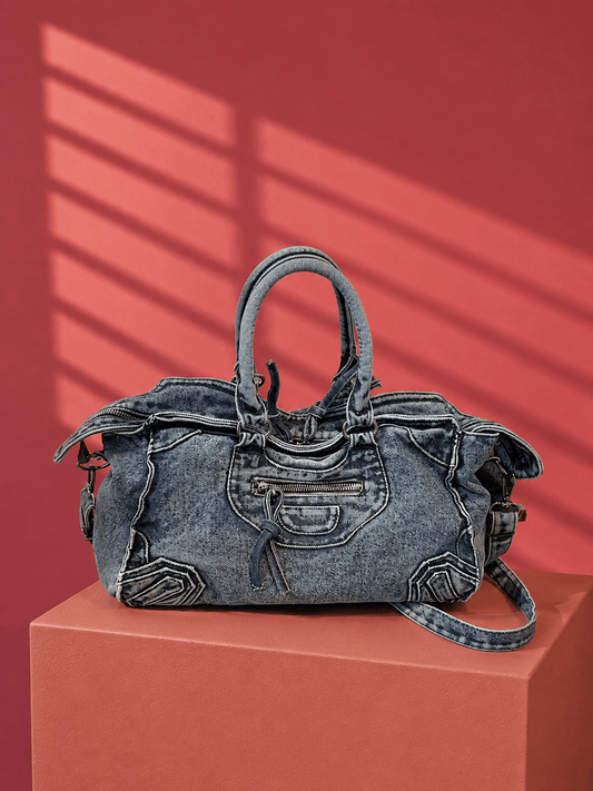 WASHED DENIM BAG - CLOUD9