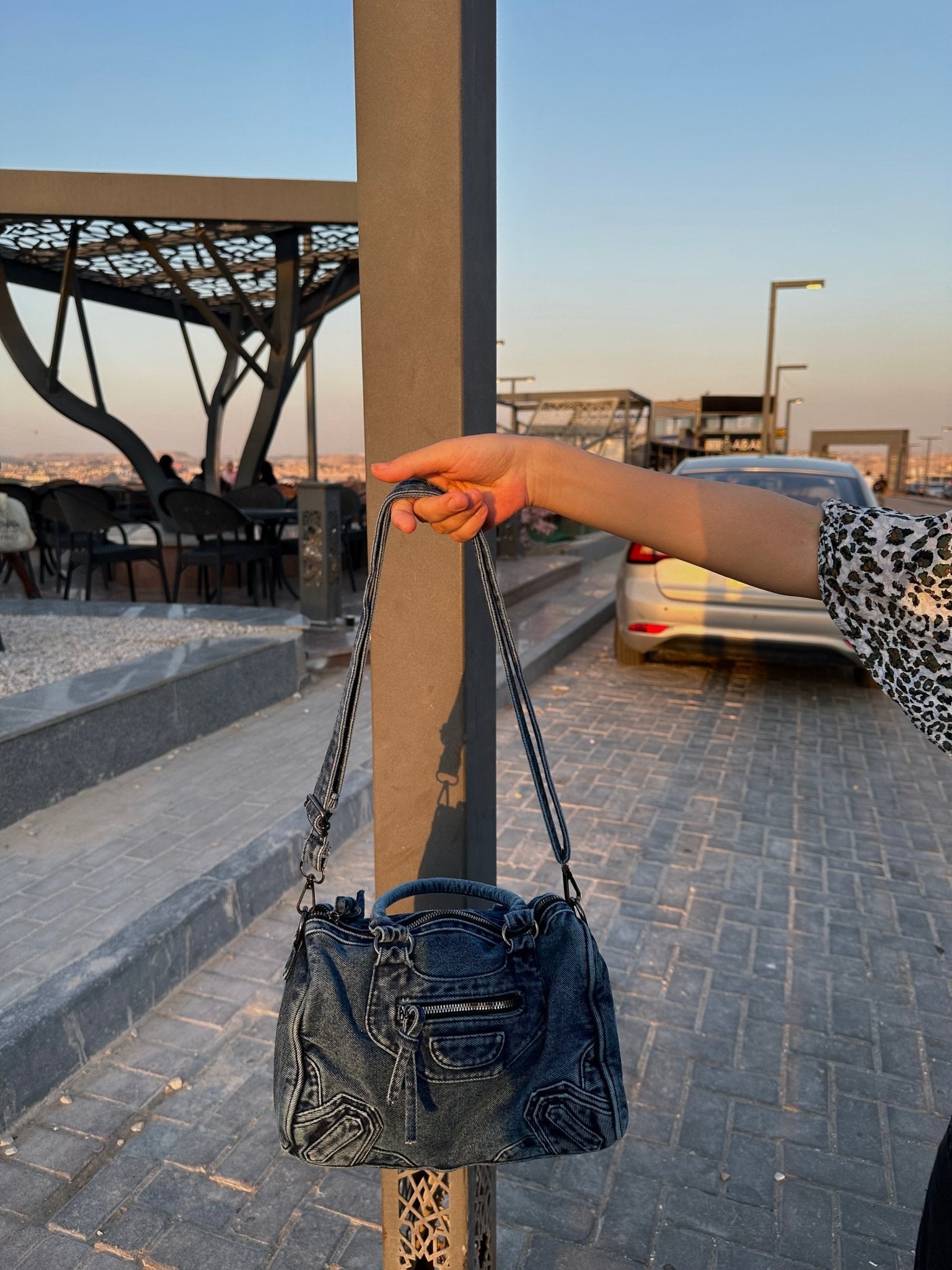 WASHED DENIM BAG - CLOUD9