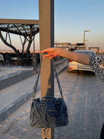 WASHED DENIM BAG - CLOUD9