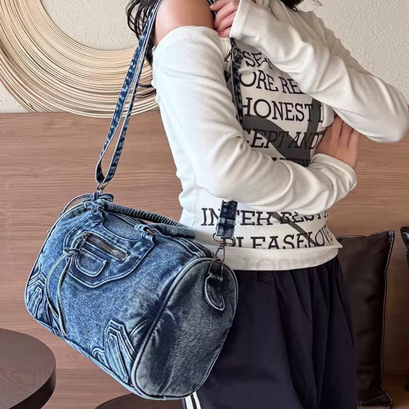 WASHED DENIM BAG - CLOUD9