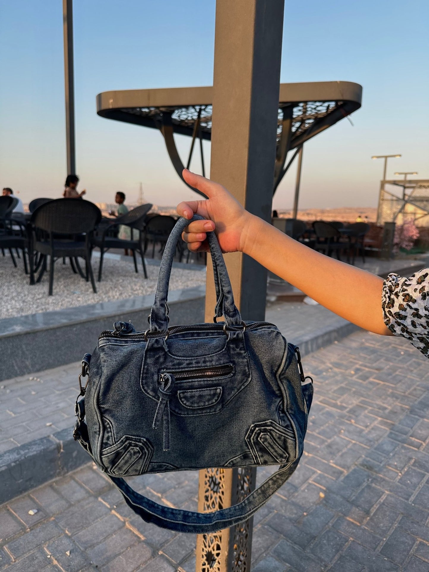 WASHED DENIM BAG - CLOUD9